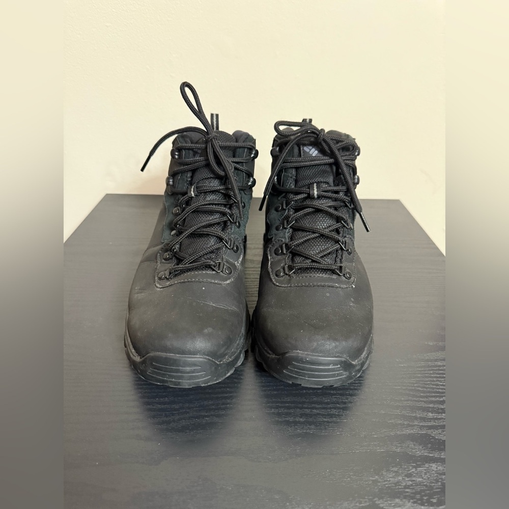 Columbia Newton Ridge Plus II Waterproof Hiking Boots Leather Black 11.5 Wide - Picture 2 of 8